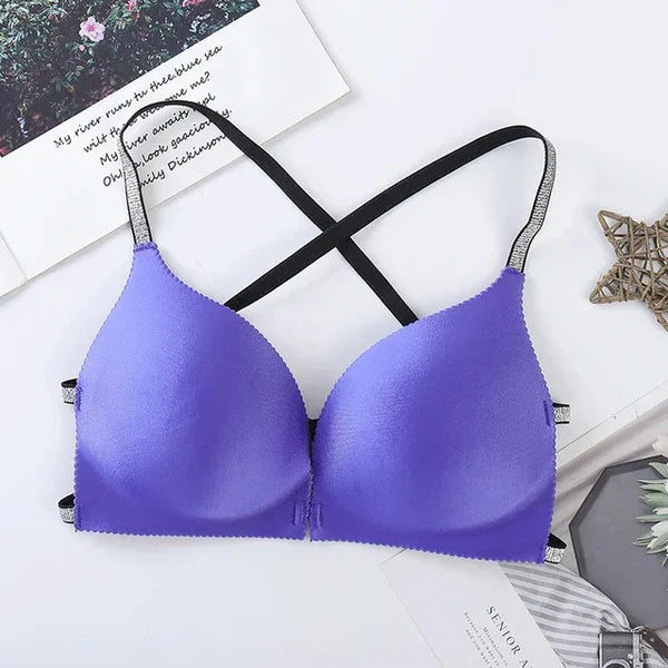 Scarlet Pack of 3 Sexy Light Padded Seamless Sport Backless Top Bra 3D2009