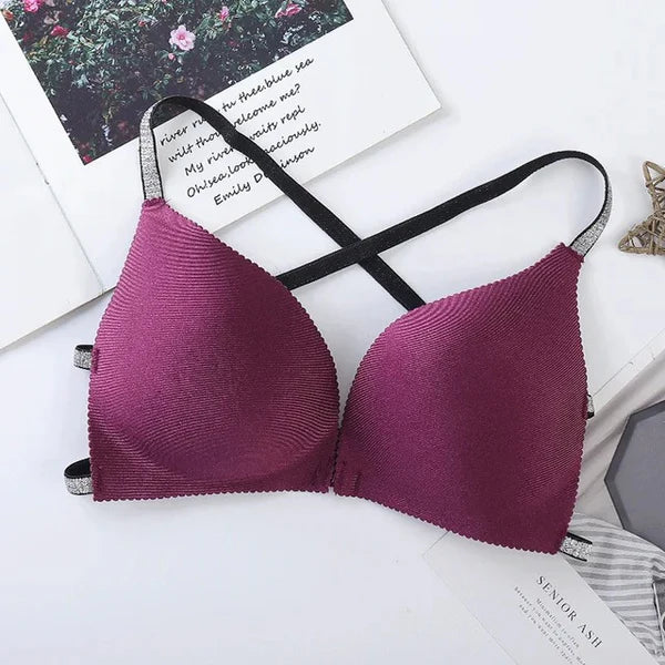 Scarlet Pack of 3 Sexy Light Padded Seamless Sport Backless Top Bra 3D2009