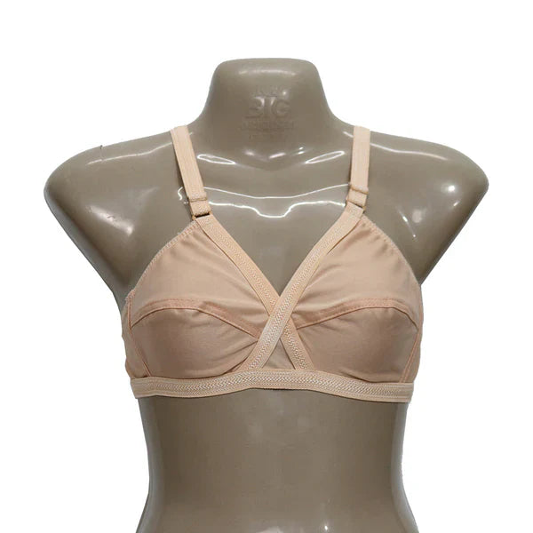Pack Of 4 Classy Brief Comfortable Cotton Non Padded Bra