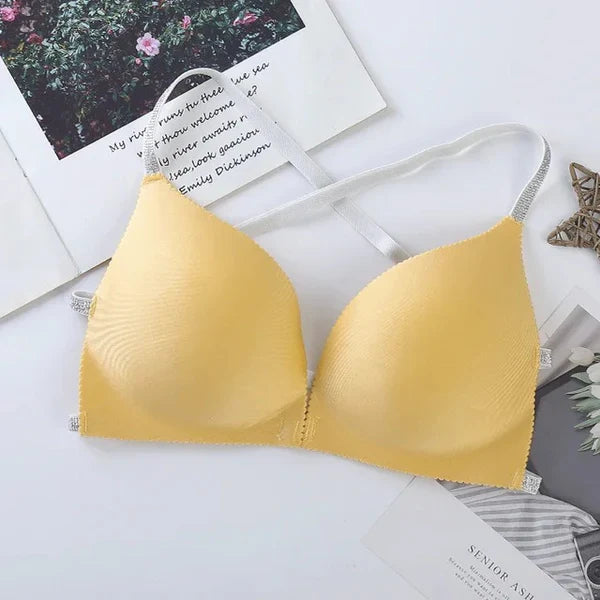 Scarlet Pack of 3 Sexy Light Padded Seamless Sport Backless Top Bra 3D2009