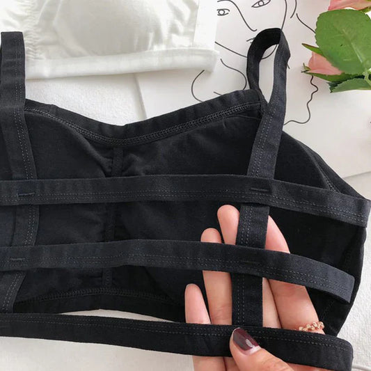 1 Pc Junior Girls Spaghetti Straps Hollow Out Backless Bra (8 - 18 Years )