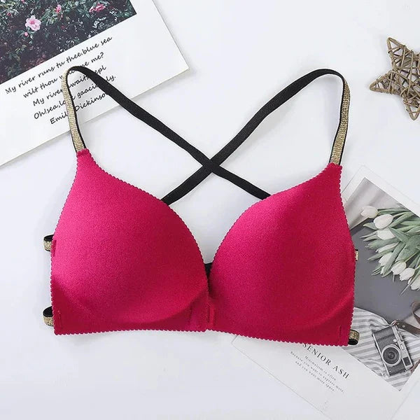 Scarlet Pack of 3 Sexy Light Padded Seamless Sport Backless Top Bra 3D2009