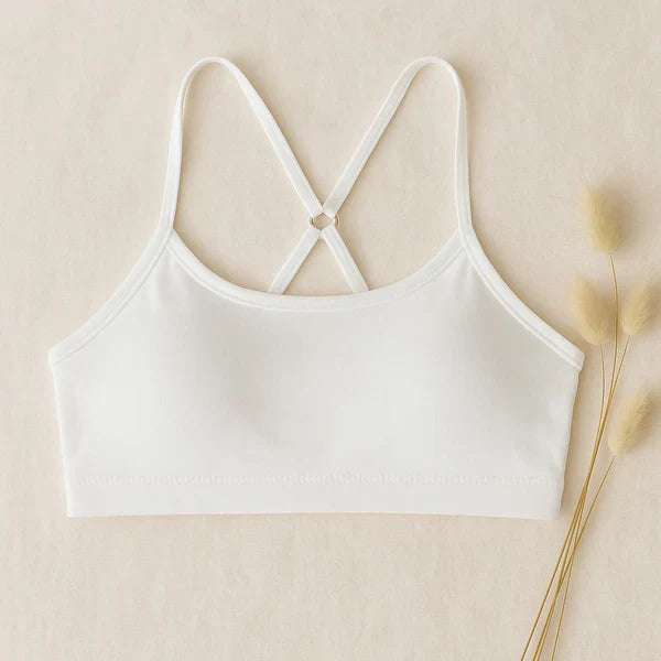 Pack of 3 Soft Cotton Lace Training Bras for Girls – Colorful & Comfortable A52