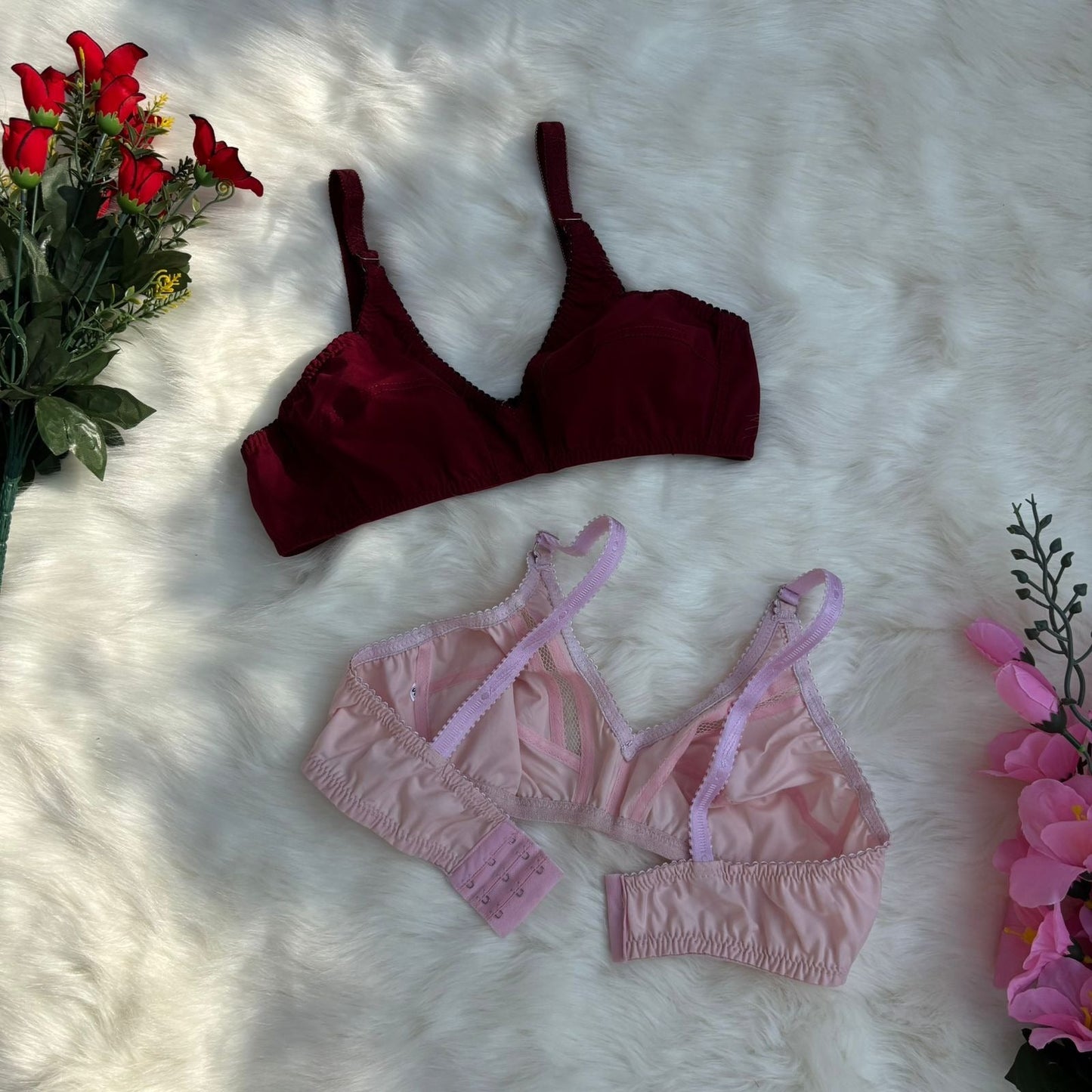 Pack Of 4 Soft Cotton Bliss Non Padded Bras