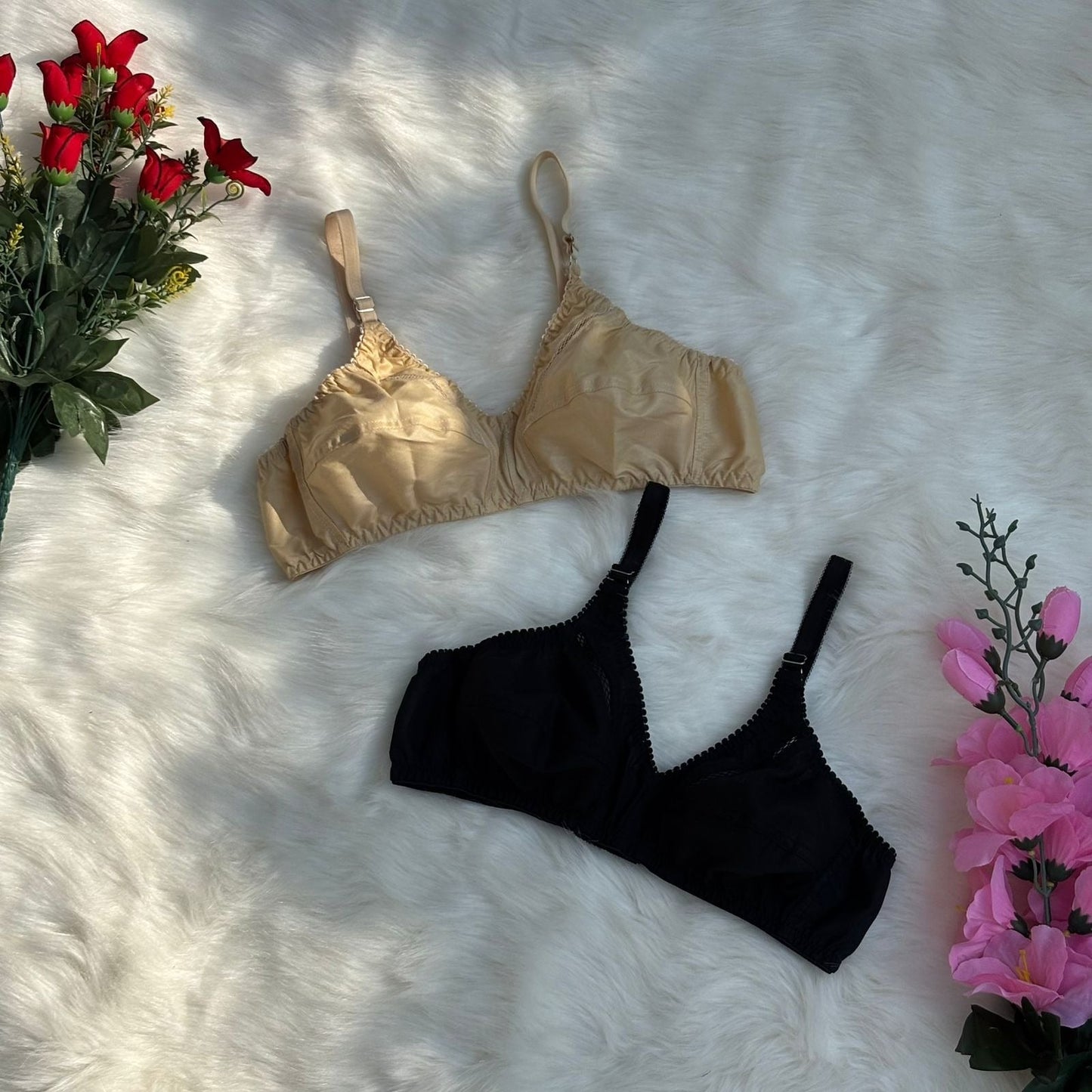 Pack Of 4 Soft Cotton Bliss Non Padded Bras