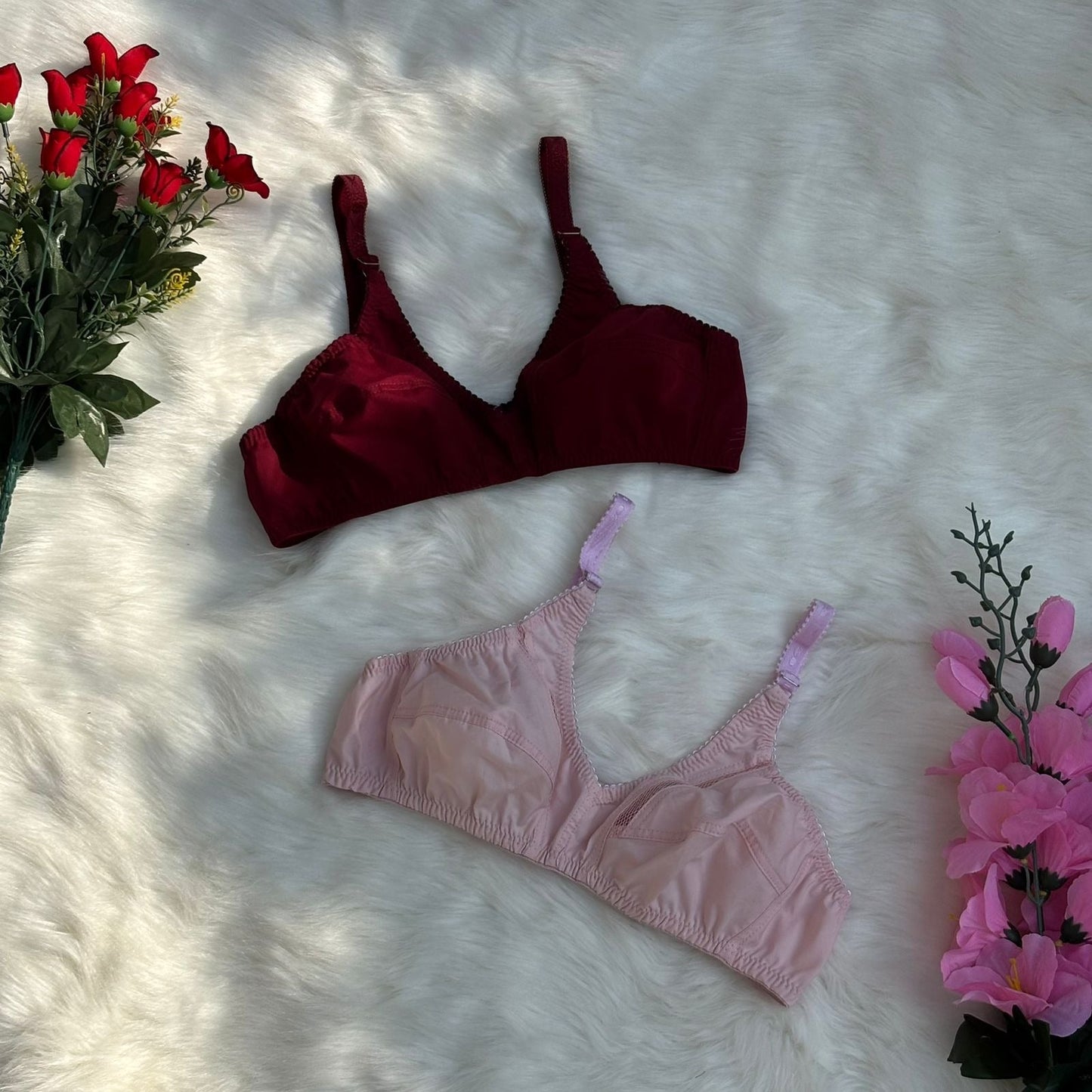Pack Of 4 Soft Cotton Bliss Non Padded Bras