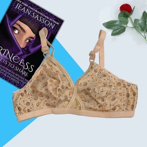 Pack Of 4 Soft Hosiery Fabric Imported Style Printed Bra