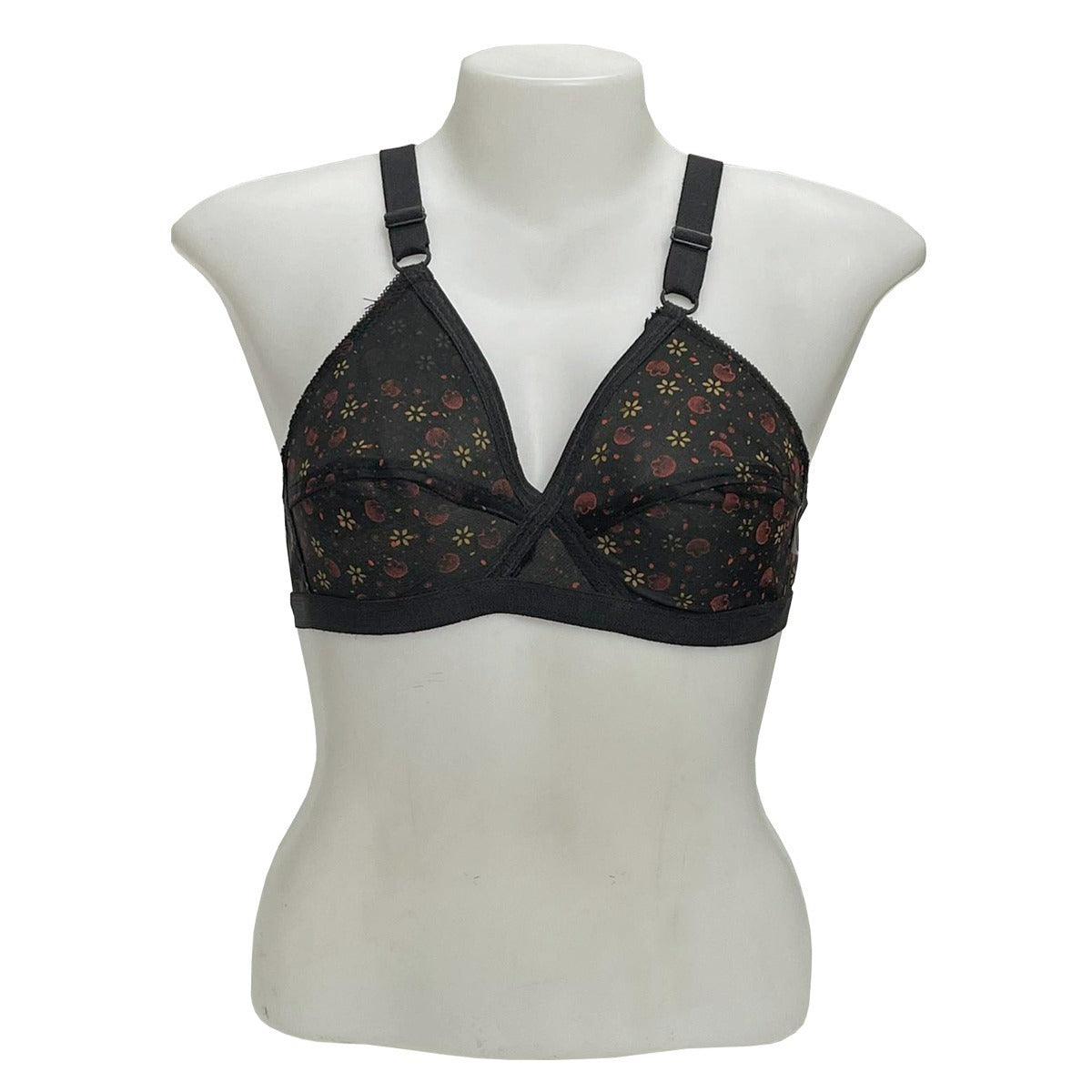 Pack Of 4 Soft Hosiery Fabric Imported Style Printed Bra
