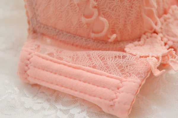 High Quality Women Lace embroidered Push Up Underwire Bra And Panty Set