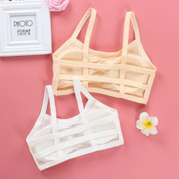 1 Pc Junior Girls Spaghetti Straps Hollow Out Backless Bra (8 - 18 Years )