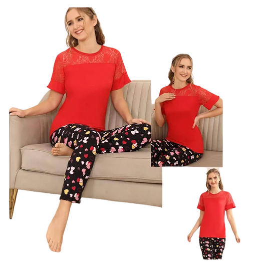 Alingzahi T-Shirt Pajama Set