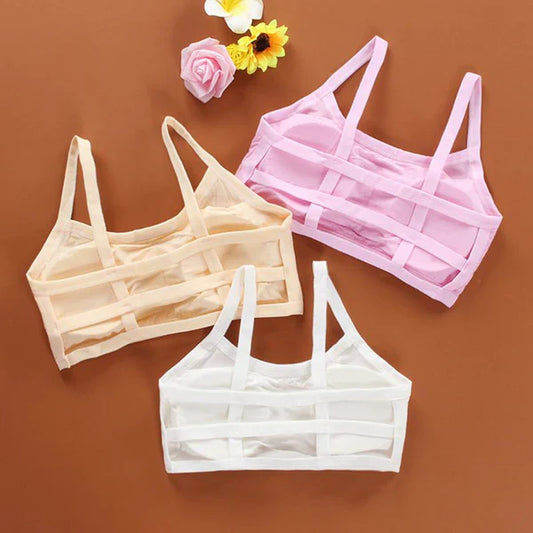 1 Pc Junior Girls Spaghetti Straps Hollow Out Backless Bra (8 - 18 Years )